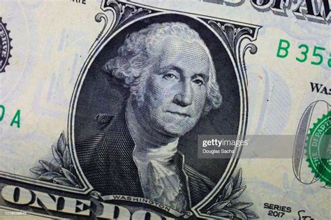 George Washington Portrait On A One Dollar Bill High Res Stock Photo