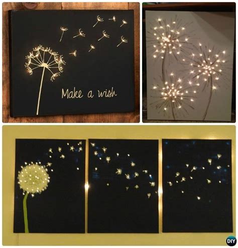 Diy Canvas Light Up Wall Art Give Your Canvas A Nice Glow With This