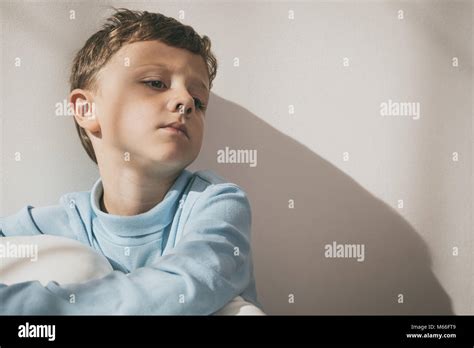Portrait Of A Young Sad Boy Concept Of Lonely Stock Photo Alamy