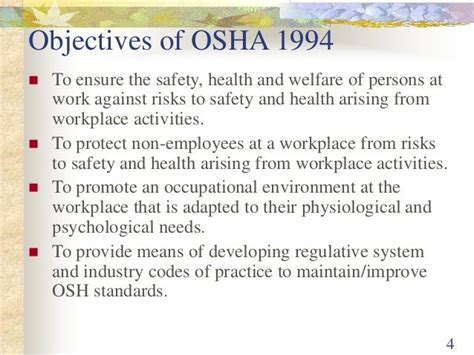 What Is Osha 1994 Understanding Workplace Safety The Love Below