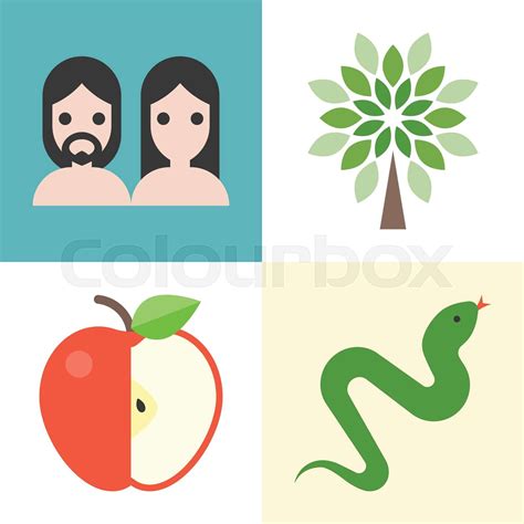 Old Testament Icons Set 1 Stock Vector Colourbox
