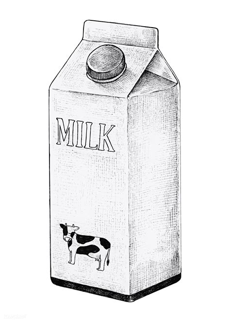 Milk Carton Drawing Easy Milk Carton Draw Drawing Cartoon Easy Step