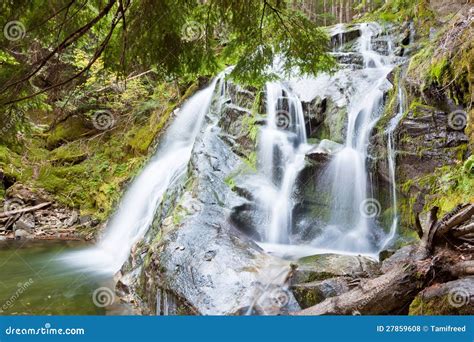 Mossy Waterfalls Stock Photo Image Of Adventure Forest 27859608