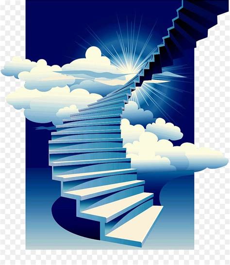 Stairs Stairway To Heaven Building Clip Art Decorative Stairway To