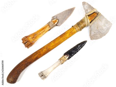 Werkzeuge Aus Der Steinzeit Stock Foto Adobe Stock