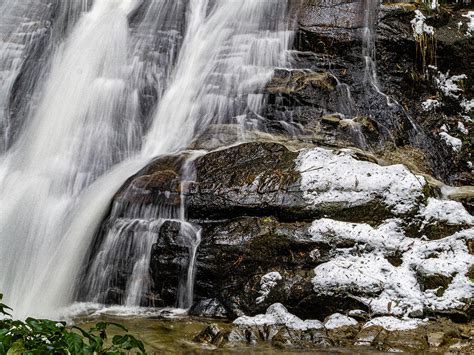 Waterfalls In Winter Photograph By Allan Forest