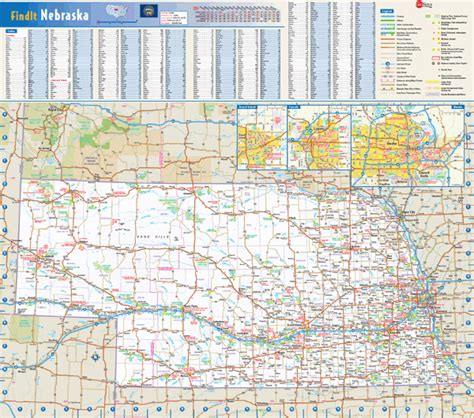 Nebraska Wall Map By Geonova