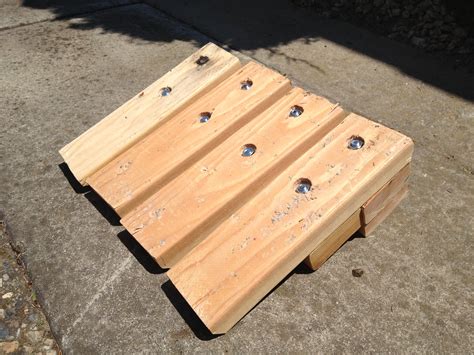 One thing i noticed was most of the car ramps these days are plastic! DIY Curb Ramp for Cars - learnbyblogging.com