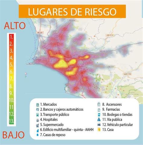 Essalud Presenta Mapa De Calor Con Los Cinco Lugares De Mayor Riesgo De