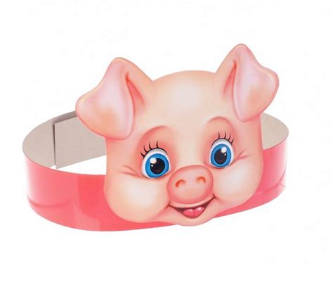 Как сделать маску свиньи своими руками Карнавальная маска поросёнка