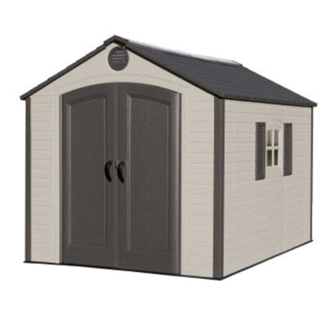 Lifetime Special Edition 8x10 Heavy Duty Plastic Shed Apex Roof Pure