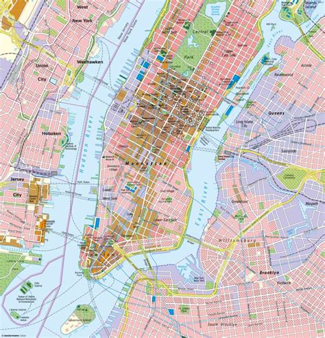 Karta New York Manhattan Europa Karta