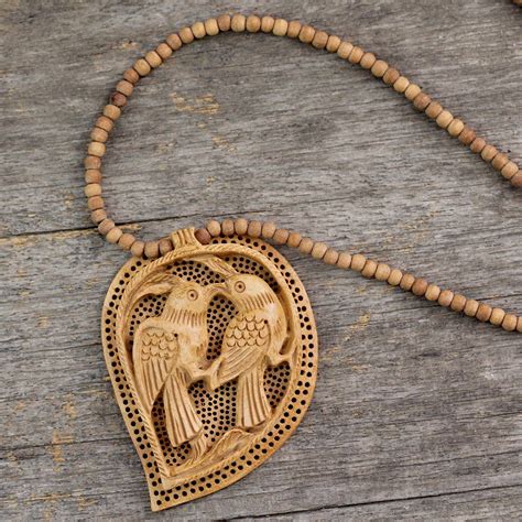 Unicef Uk Market Hand Carved Wood Necklace From India Jewellery