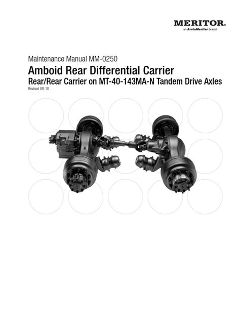 Amboid Rear Differential Carrier Rearrear Carrier On Mt 40 143ma N