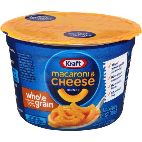Kraft Easy Mac Whole Grain Original Flavor Macaroni And Cheese Cup 2 Oz Shipt