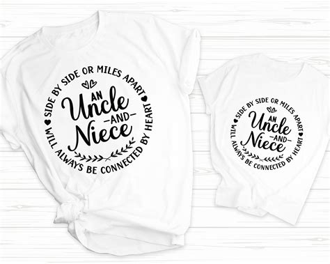 Uncle And Niece Svg Side By Side Or Miles Apart Will Always Etsy