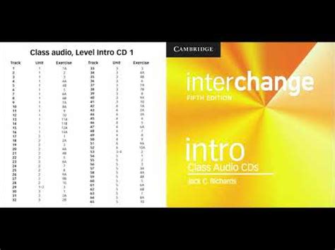 Interchange fourth edition level : Interchange Fifth Edition Intro class cd 1 - YouTube