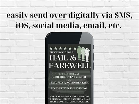 Military Hail and Farewell Invitation Military Farewell - Etsy