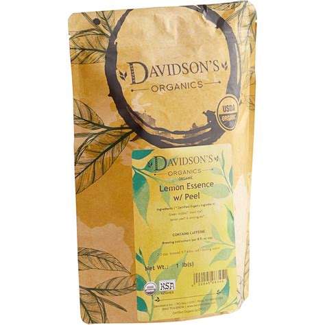 Davidsons Organic Lemon Essence With Peel Loose Leaf Tea 1 Lb