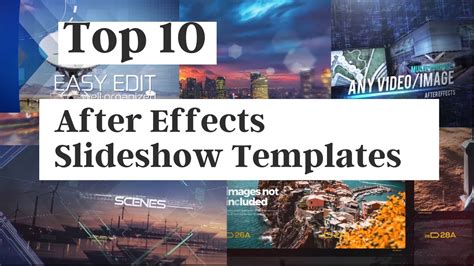 Top 10 After Effects Slideshow Templates After Effects Templates