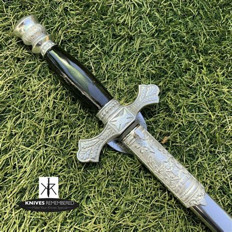 35 Knights Of Columbus Sword With Chrome Scabbard Replica