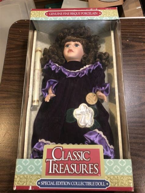 Zl Collector S Choice Genuine Fine Bisque Porcelain Doll Limited Edition Purple Ebay