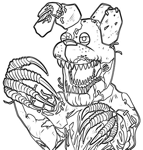 20 Nightmare Freddy Coloring Pages Printable Coloring Pages