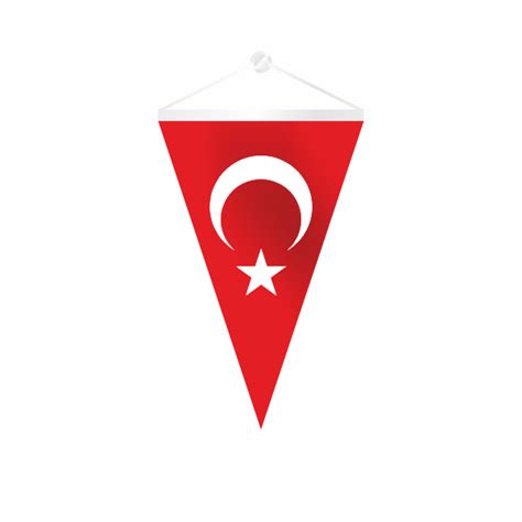 Takdim Üçgen Türk Bayrağı Asbayrak