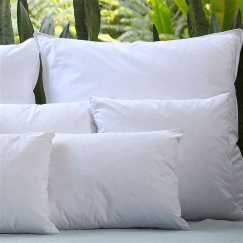 A blended down and down alternative hotel quality pillow designed specifically with a shape and cover to prevent allergies. Down Pillow Inserts 10/90 Multiple Sizes Available | Etsy