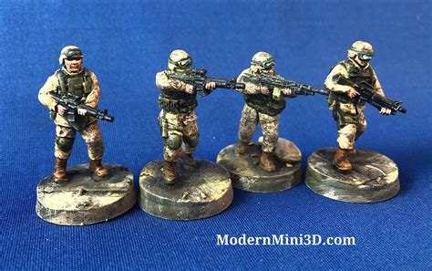 Toys And Games Miniatures 28mm Ww2 Us Marines 13 Figure Squad 04