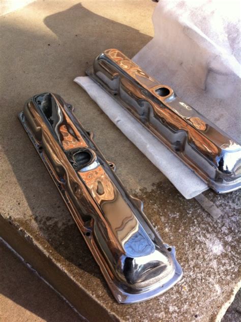 Olds 307 Chrome Valve Covers Lowrider Forums