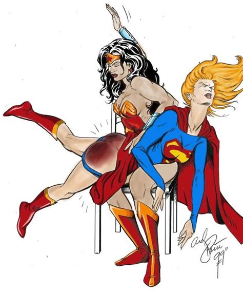 Wonder Woman Punishes Supergirls Ass Wonder Woman