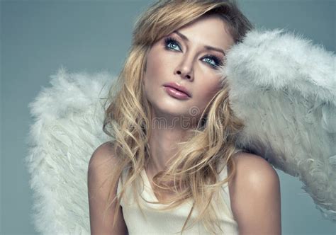 Blond Angel Stock Photo Image Of Long Fashion Blond