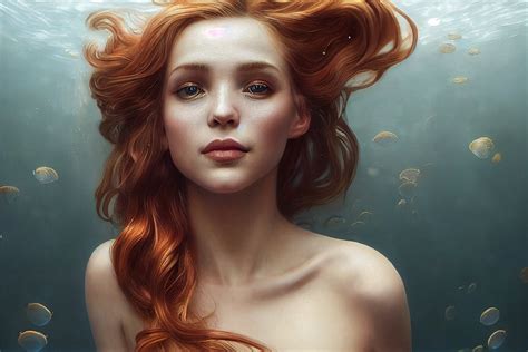 Free Download Hd Wallpaper Mermaids Redhead Underwater Alphonse
