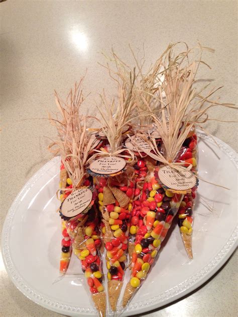 Thanksgiving Place Setting Or Thank You T Easy To Make I Filled Icing Bags With A Mix Of