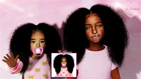 Xxblacksims Natural Curly Fro For Kids Yasmine Curly Pony
