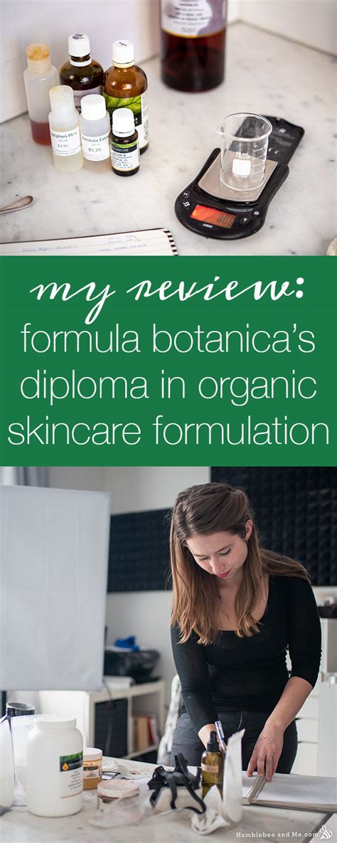 My Formula Botanica Review Diploma In Organic Skincare Formulation