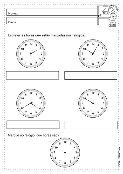 Medida De Tempo Exercicios