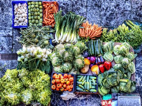Download Vegetables In Farmers Market Wallpaper