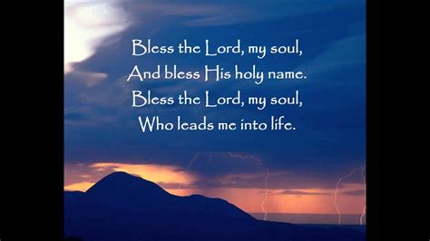 Lied Bless The Lord My Soul With Lyrics Youtube