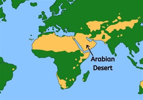 Arabian Desert World Map