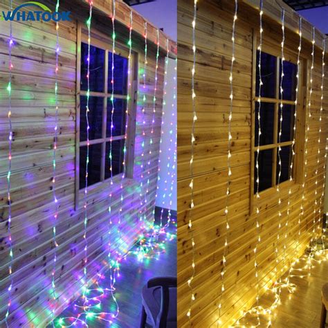 Christmas Led Waterfall Icicle String Night Lights 220v 3m3m Garland