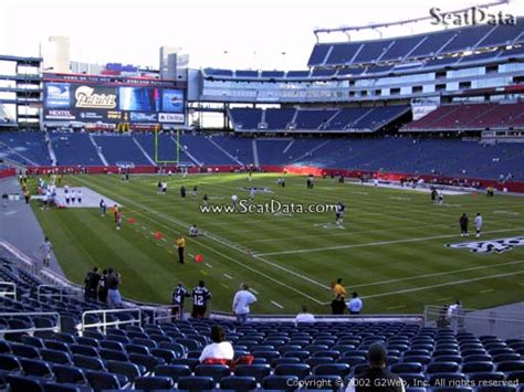 Seat View From Section 101 At Gillette Stadium New England Patriots