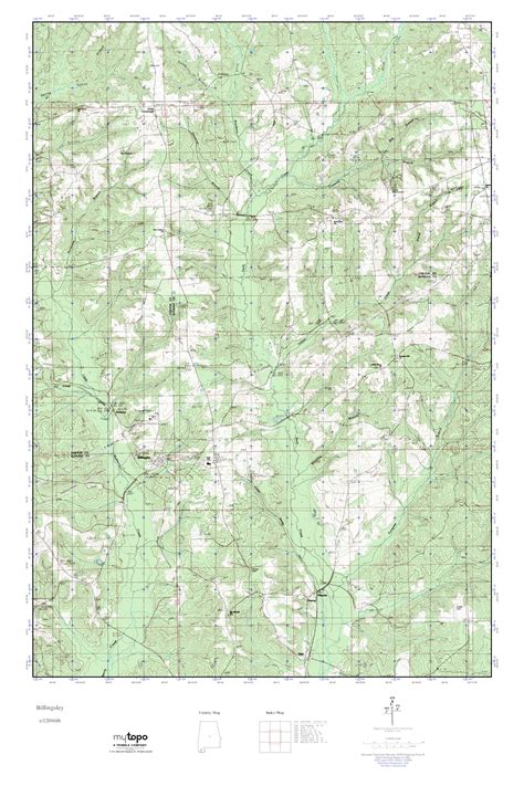 Mytopo Billingsley Alabama Usgs Quad Topo Map