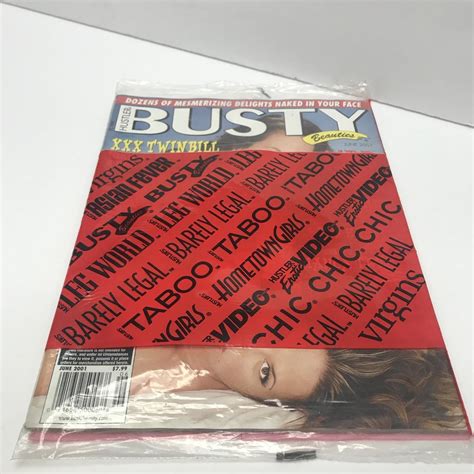 Adult Magazine Hustler Busty Magazine June 2001 Depop