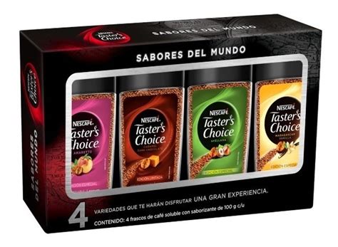 4 Pack Cafe Tasters Choice Sabores Del Mundo 48900 En Mercado Libre