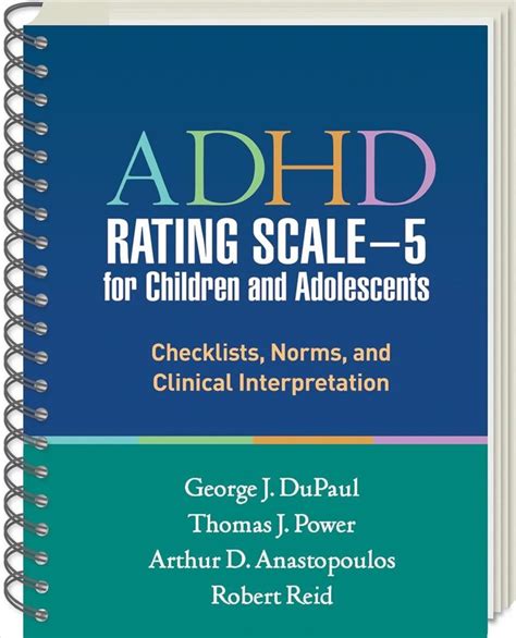 Buy Adhd Rating Scale 5 For Children And Adolescents By George Dupaul
