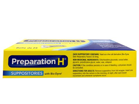 Preparation H Suppositories with Biodyne | Canoutlet.com – CanOutlet.com