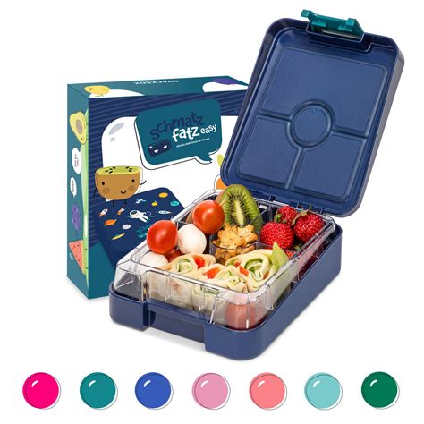 Klarstein Schmatzfatz Easy Snackbox Brotdose Vesperbox Mit Zusatzbeh Lter Kinderfreundlich