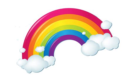 Png Rainbow With Clouds Transparent Rainbow With Clouds Png Images